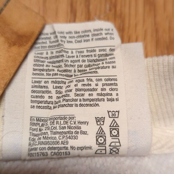 Champion Reverse Weave Sweatshirt Womens Small Marble Pebble White Pink Red - Picture 6 of 7